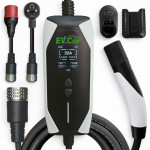 Зарядное EVCar Tesla NACS B3 6-32A  WiFi  (7кВт, 1 фаза, сменные вилки)