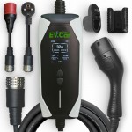 Зарядное EVCar Type2 6-32A B3 WiFi  (7кВт, 1 фаза, сменные вилки)