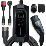 Зарядное EVCar Type2 6-16A B57 WiFi  (11кВт, 3 фазы, сменные вилки)