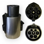 Адаптер (переходник) Type2-GB/T 32A, 22кВт (двойная блокировка + чехол)