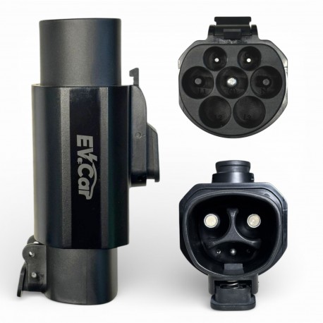 Адаптер (переходник) Tesla NACS - GB/T   32A, 7кВт (+ чехол)