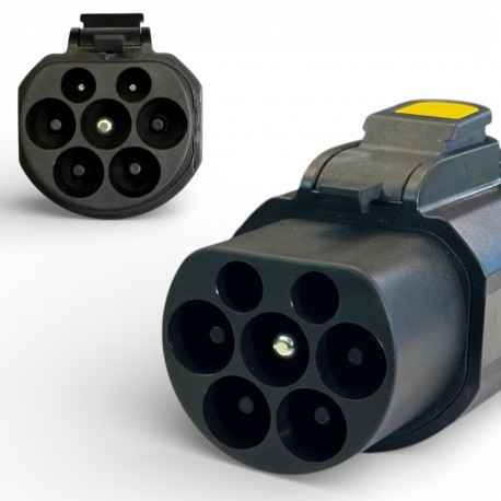 Адаптер (переходник) EVCar Type2-GB/T 32A, 22кВт  (с блокировкой rev.2)-2