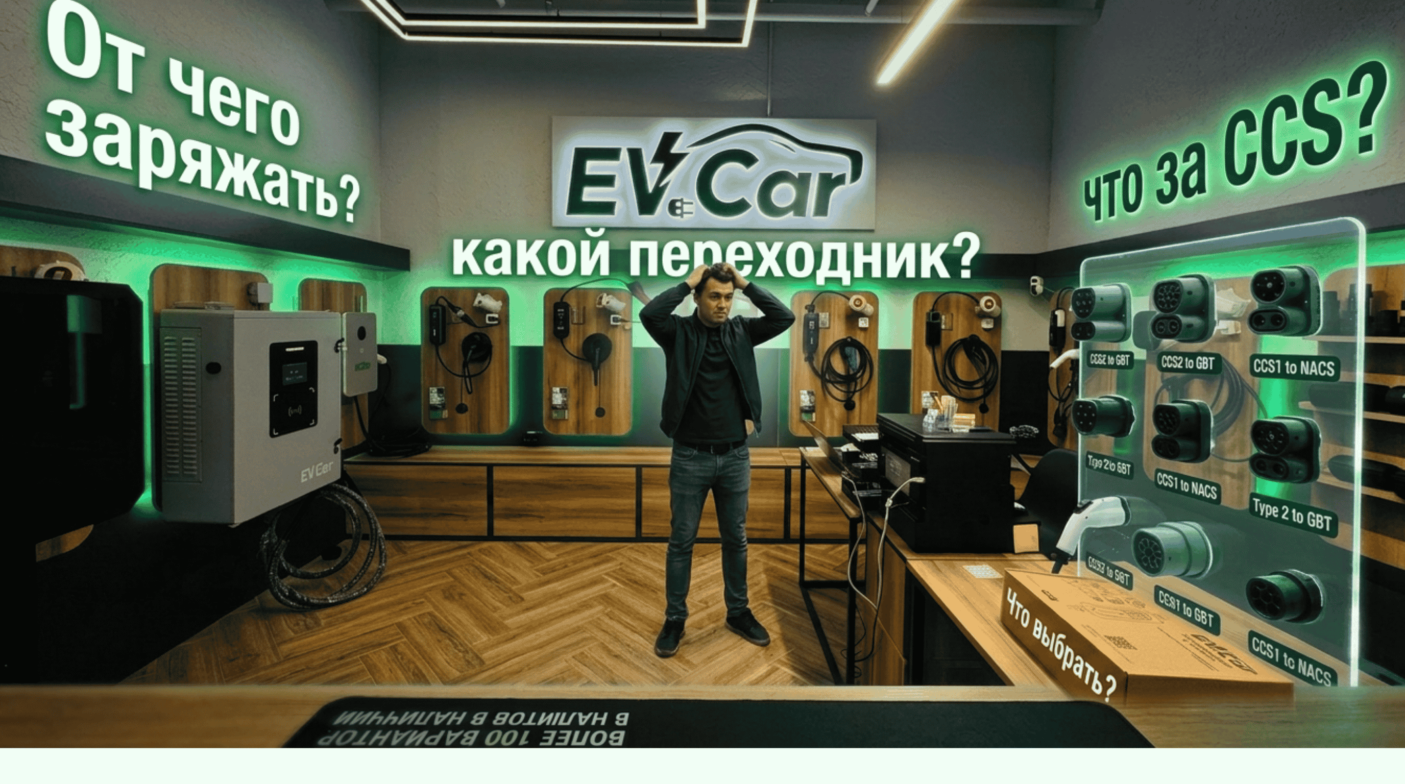Разъемы Type 1, Type 2 и GB/T для электромобилей