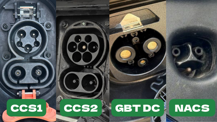 Типы разъемов быстрой зарядки DC