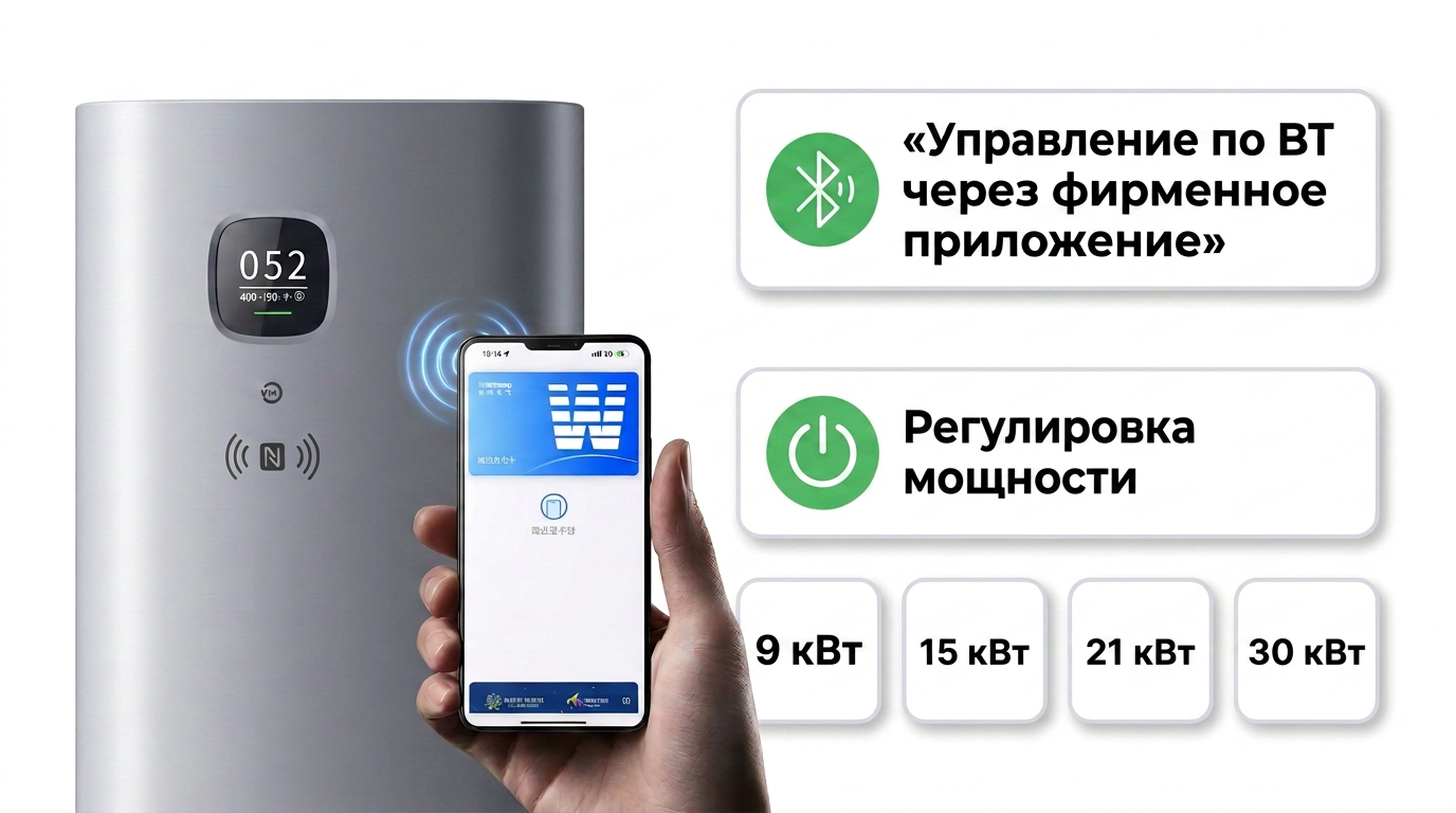 Приложение WattCharge для управления станцией HQ30