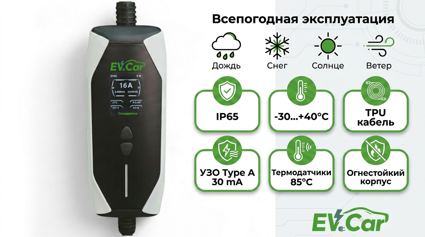 Защита IP65 и кабель TPU